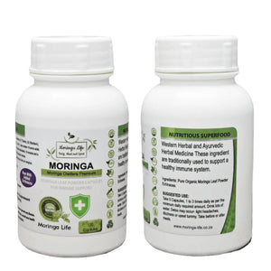 Pure Organic Moringa Capsules x 120 with added Echinacea - Image #1