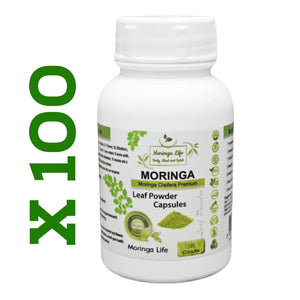 Pure Organic Moringa Capsules x 120 x 100 Bottles (No discount or commission on bulk orders) - Image #1