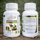 Ashwagandha Capsules x 120 – Natural Stress Relief & Hormone Balance - Moringa Life