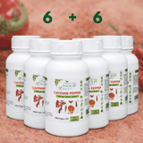 Cayenne Pepper Capsules x 120 – Natural Metabolism & Circulation Support - Moringa Life